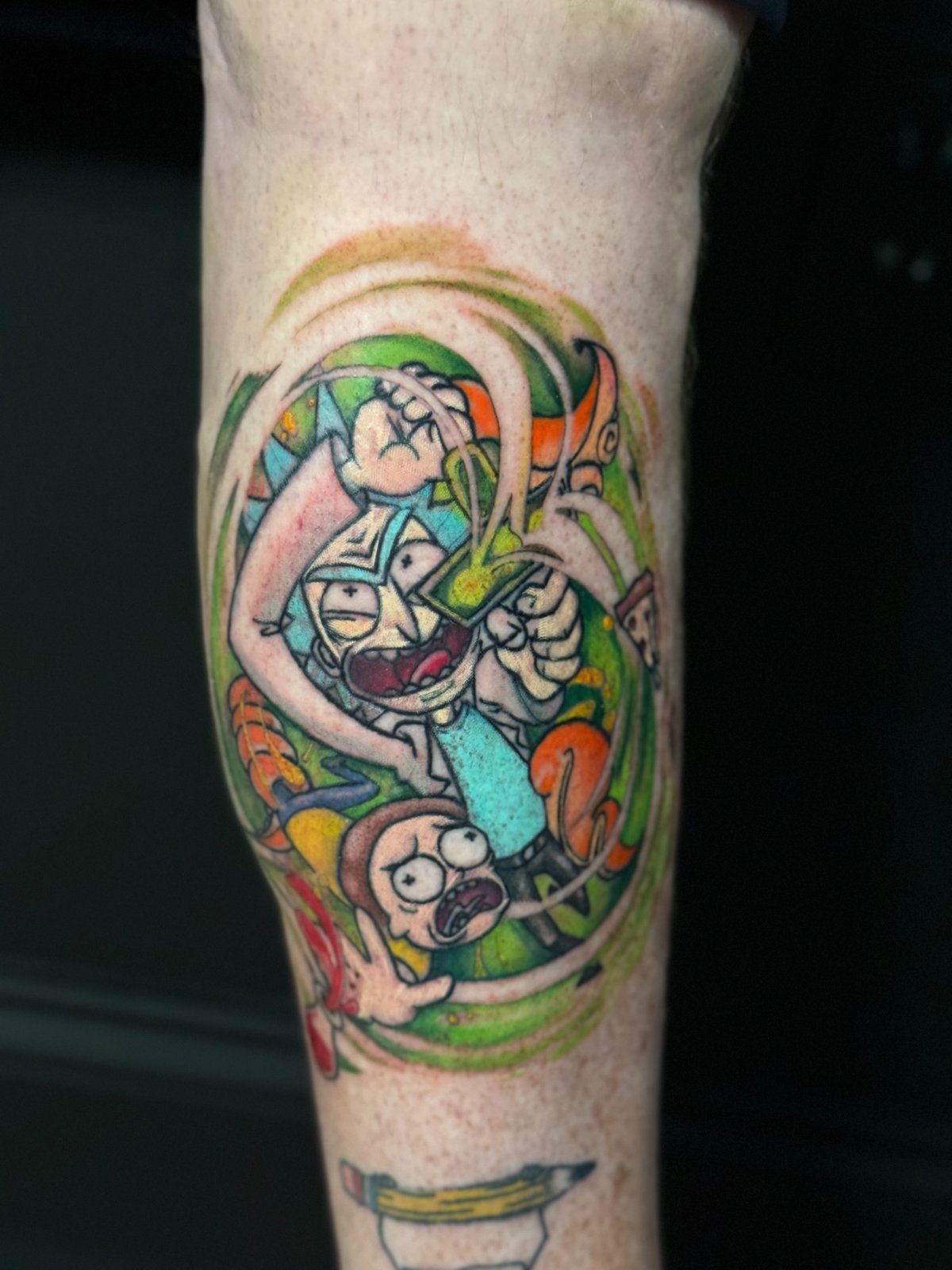 Color realism portrait tattoo